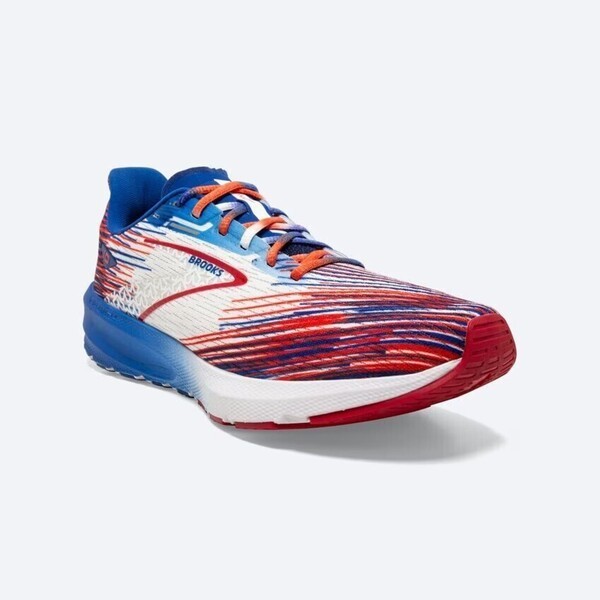 Brooks Launch 10 Run USA 女 競速跑鞋 美國限定款 發射系列 白藍紅 [1203981B154], , large