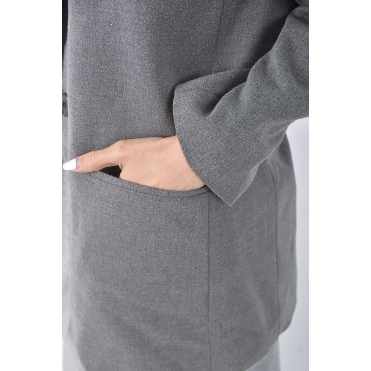 (S) rare coral質感灰色外套二手衣, , large