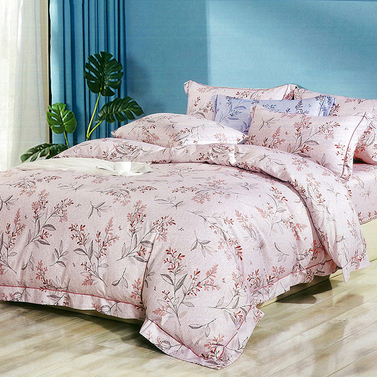 Indian新科技天絲吸濕排汗雙人加大四件式床包兩用被組-艾莉芙, , large