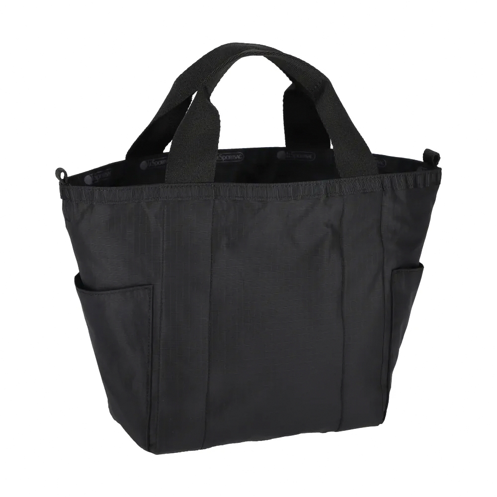 |快速出貨|Lesportsac Small Reversible Pocket Tote 小型雙面托特包 送禮-永恆黑, , large