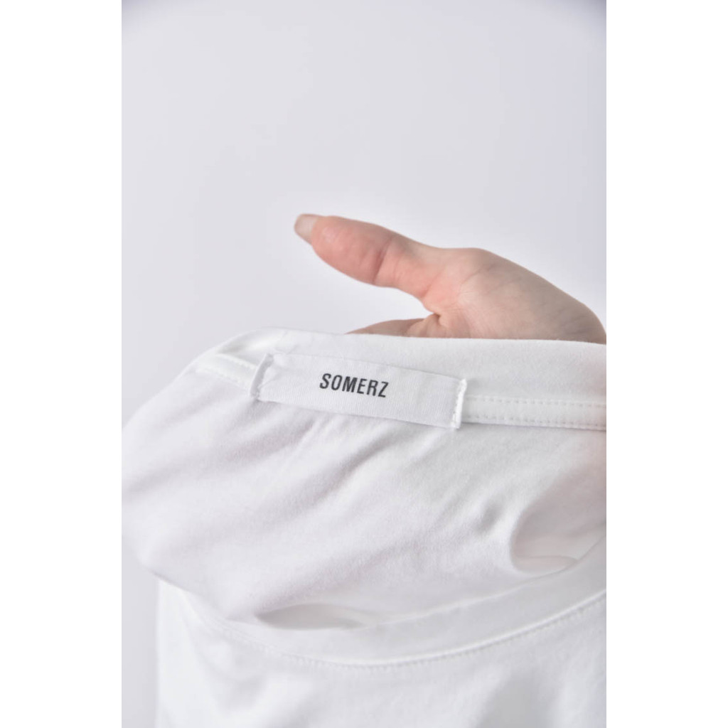(S) 【粿粿私服】somerz白色短袖上衣二手衣, , large