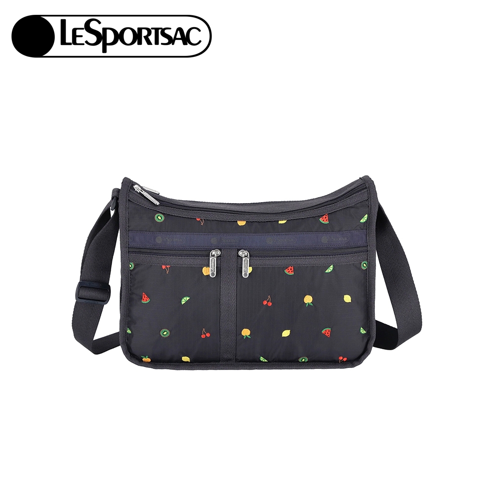 Lesportsac Deluxe Everyday Bag 奢華斜背包 送禮推薦-鮮果彩繡, , large