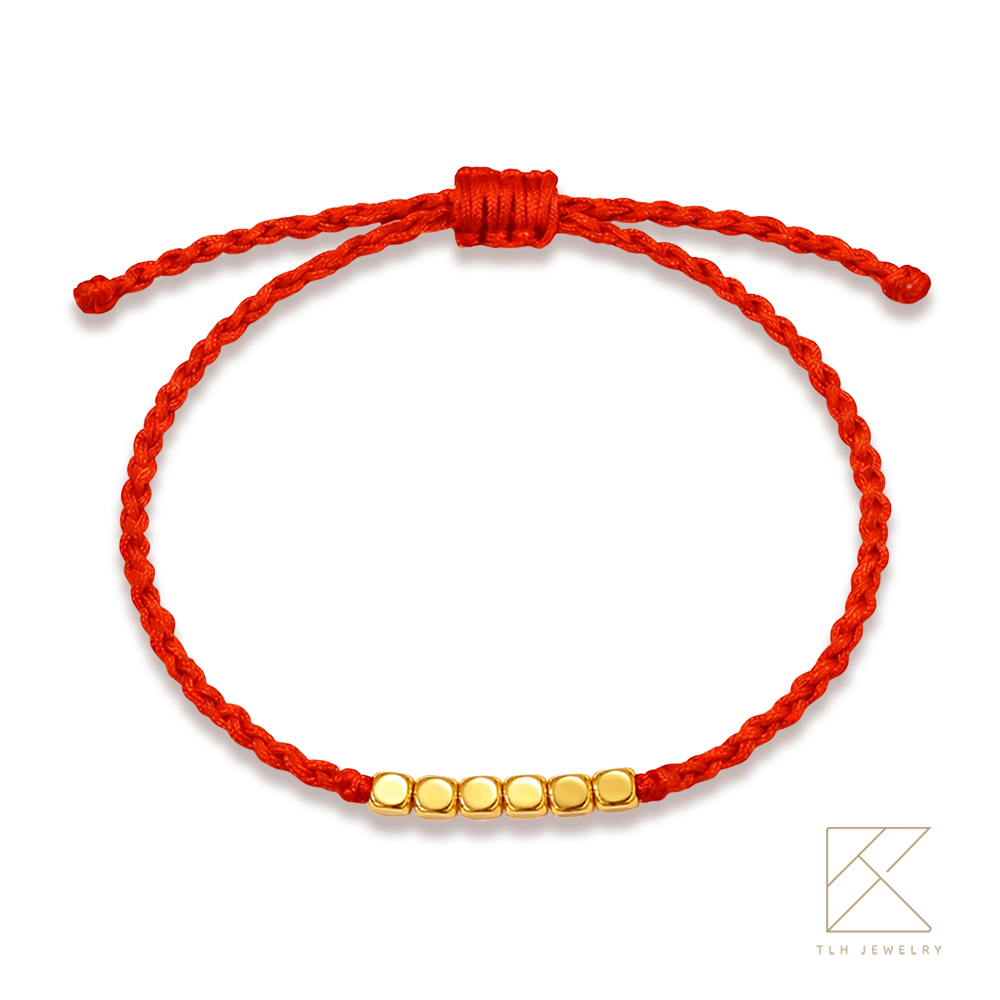 【TLH】母親節限定 黃金墜手鍊 純金999 甜入心糖 約重0.03錢&plusmn;0.01 贈母親節禮盒包裝, , large