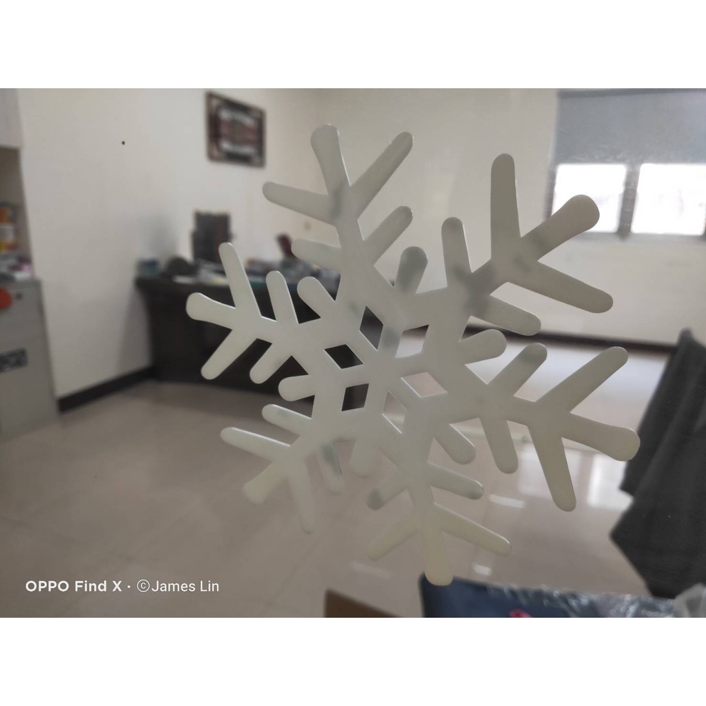 金德恩 GS MALL 台灣製造 夜光雪花窗貼 雪花窗貼 夜光窗貼 雪花貼 玻璃貼 造型貼 車窗貼 夜光貼 雪花貼, , large