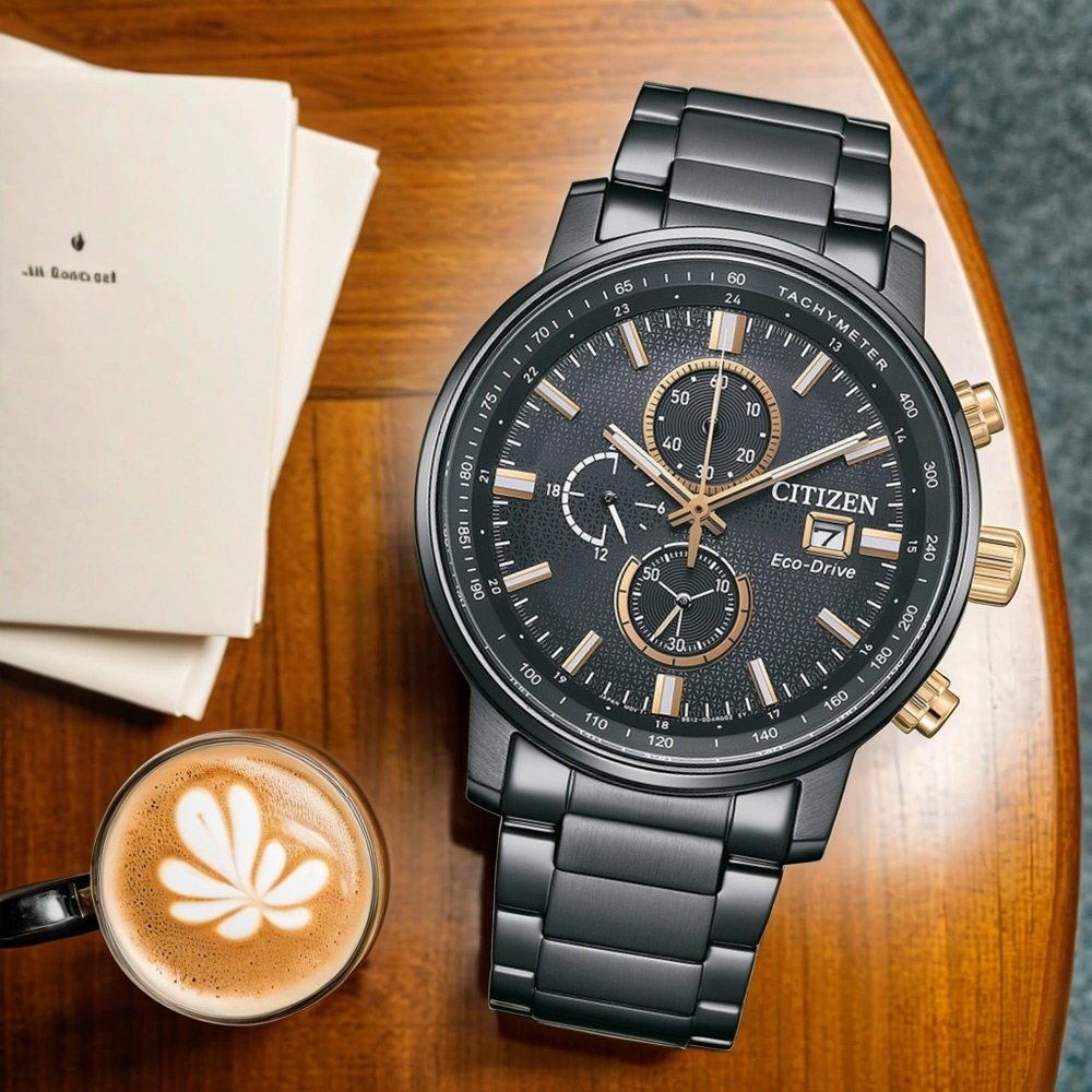 CITIZEN 星辰 亞洲限定 光動能計時手錶 CA0846-81E, , large