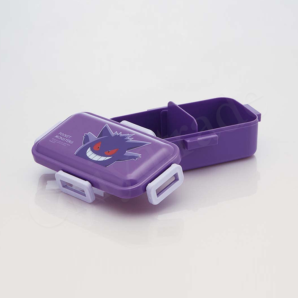 【百科良品】日本製 精靈寶可夢 耿鬼 保鮮便當盒530ML+環保筷子18CM(日本境內版), , large