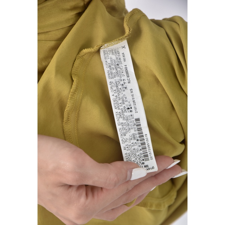 (S) 【安于晴Charlene私服】zara質感吊帶緞面綠色洋裝二手衣, , large
