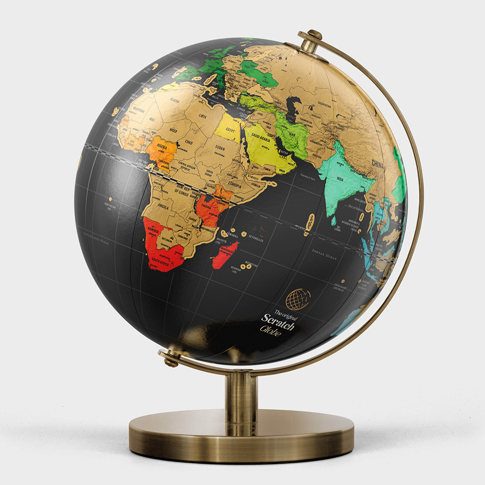 20CM SCRATCH GLOBE, , large