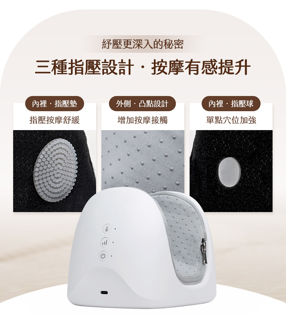 【3ZeBra三隻斑馬】溫揉腕｜手足兩用氣壓按摩器, , large