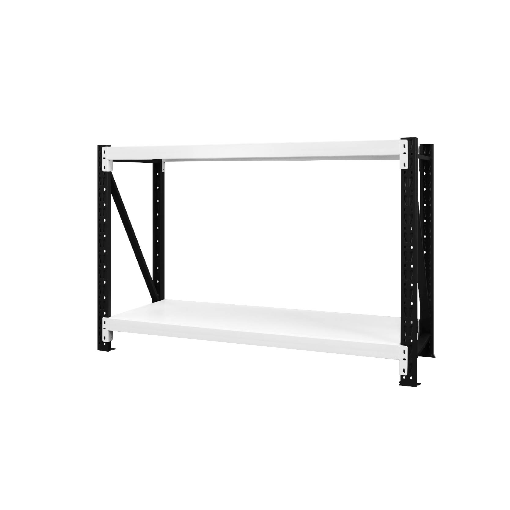 [佳格倉儲]輕型工作桌 | 深50x寬120x高80 (共2層) 黑白 | DIY組裝商品, , large