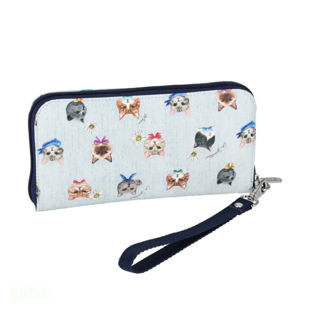 LeSportsac Tech Wallet Wristlet 腕帶錢包 手拿包 送禮-晴空貓語, , large