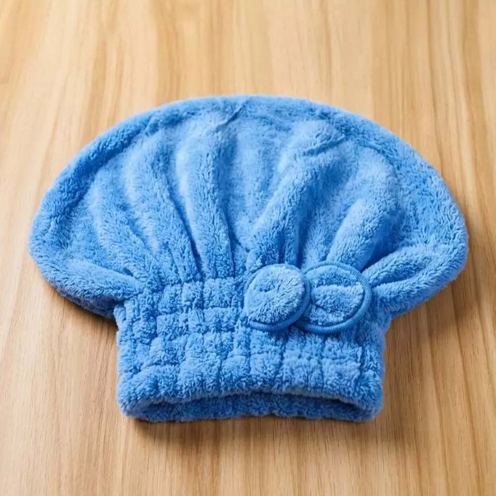 [Kaimei Cotton] Single entry, random excellent top-grade open fiber yarn, super absorbent princess shape shower cap, MIT Taiwan made, , large