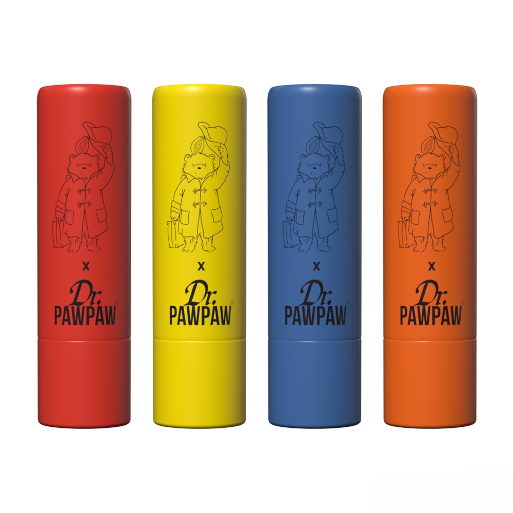 【Dr.PAWPAW】柏靈頓熊-旅行典藏組 (護唇膏) (甜橙果醬+經典+草莓果醬+巧克力)4g&times;4, , large