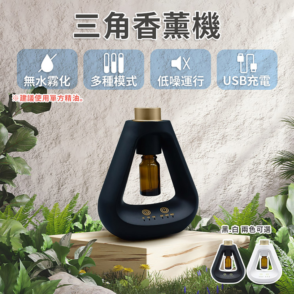 [Beautylife]Triangle Intelligent Automatic Aromatherapy Diffuser HH-D01/Black (Single machine only), , large