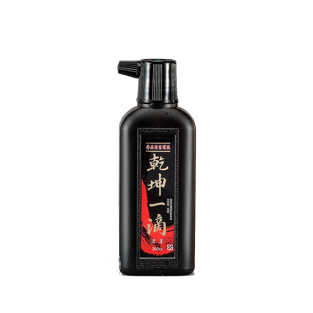 【Kuretake 吳竹】乾坤一滴 濃墨 -紅標 200cc / 瓶, , large
