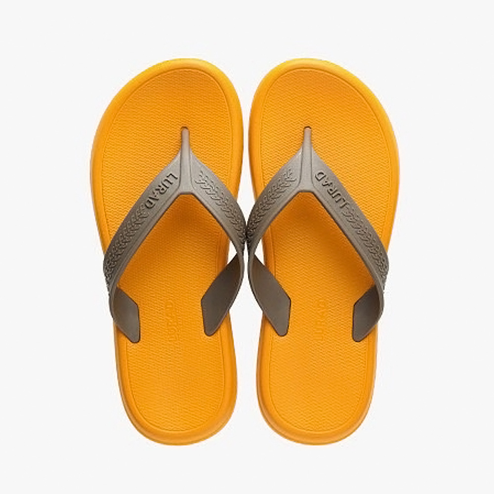 HANG TEN 環保夾腳拖鞋 男鞋 人字拖 旅遊 休閒 逛街 簡約 時尚 Q彈 無異味 耐磨 防滑 黑 黃 灰 綠, , large