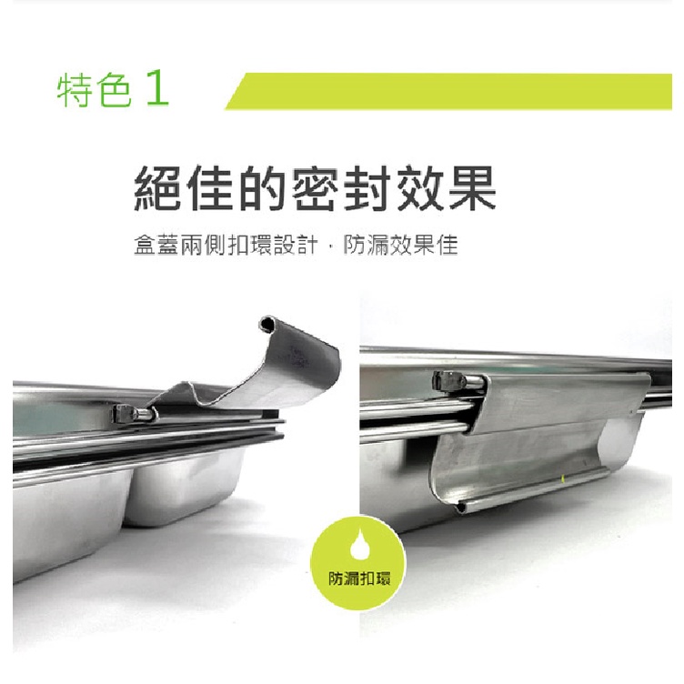 PERFECT 理想牌 極緻316不鏽鋼四格餐盤分格便當盒環保餐盒 25cm無蓋-Leidea樂德兒, , large