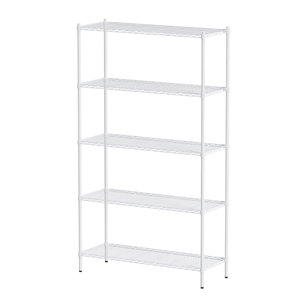 【Y HOUSE】120x35x210公分 輕型五層鐵架 鐵力士架 層架-烤漆白