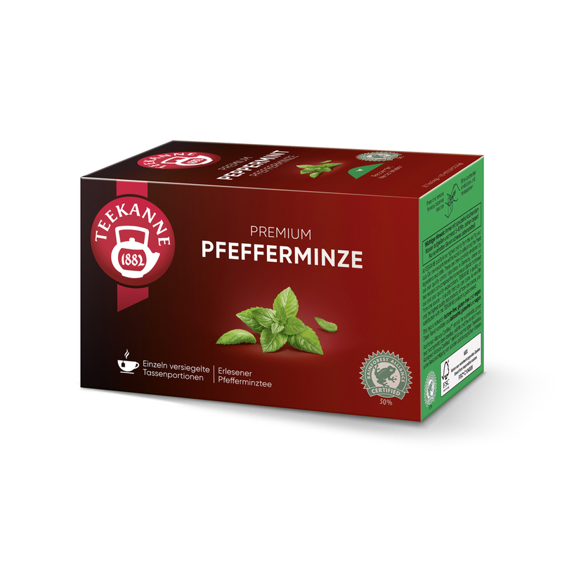 【TEEKANNE 恬康樂】Premium Peppermint 薄荷草本茶 (2.25g x 20包/ 盒)｜無咖啡因, , large