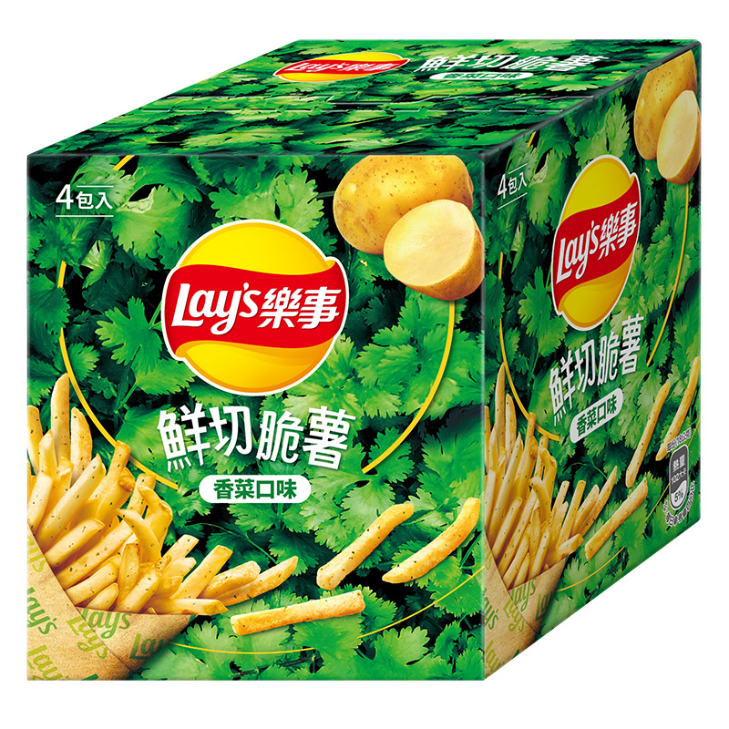 Lays Fries Coriander 72g, , large