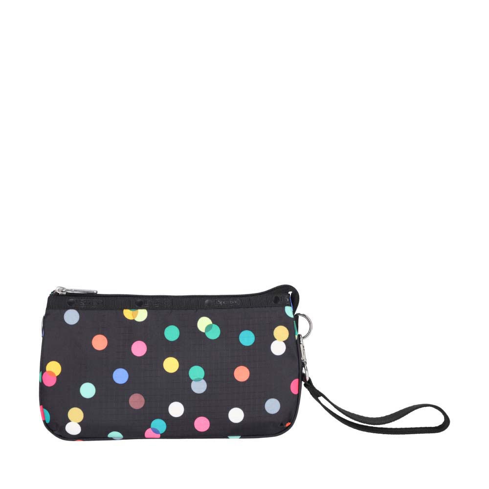 |快速出貨|Lesportsac Med Koko Crossbody 手拿斜背兩用包/ 圓點漂浮氣球 黑色, , large