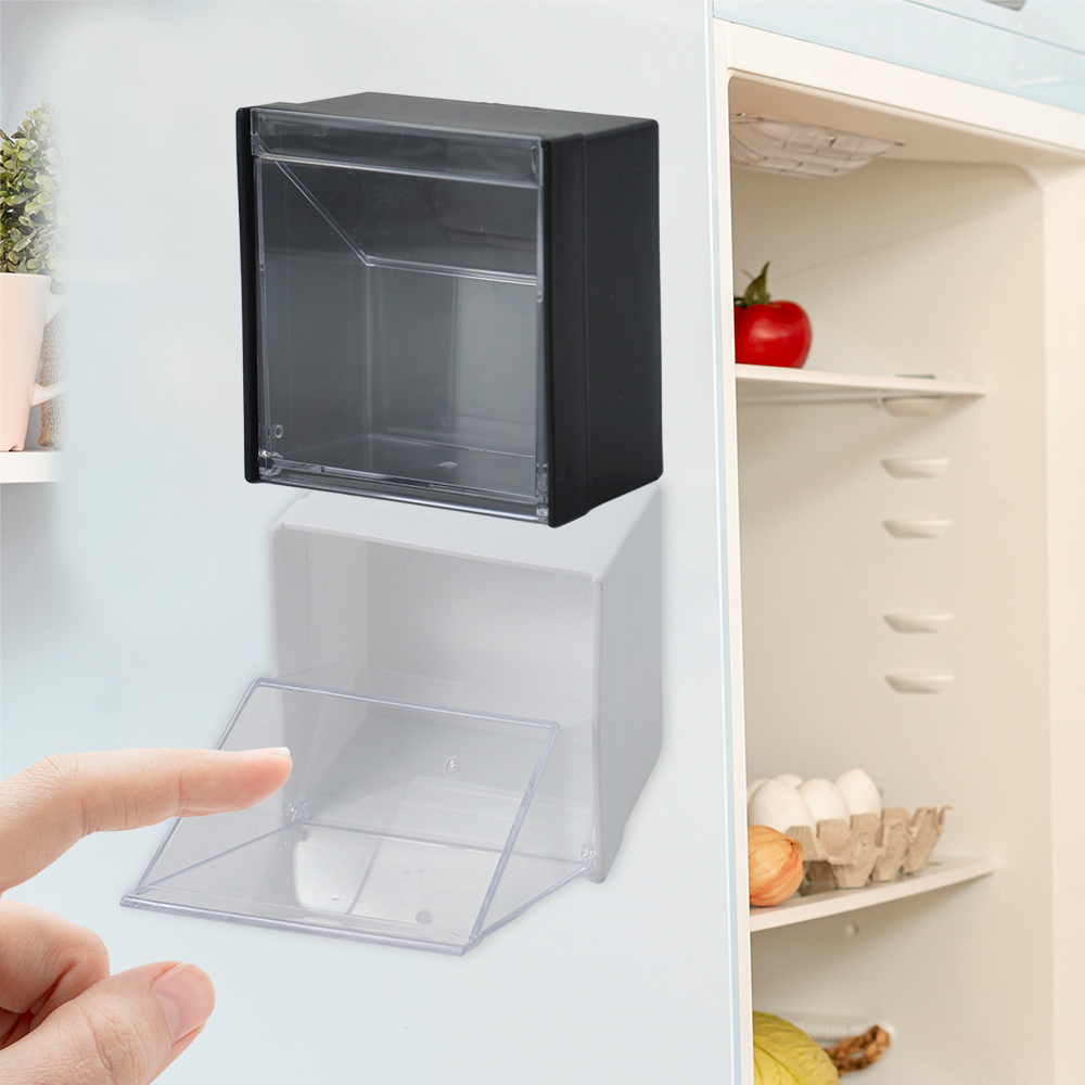 日本製inomata冰箱門邊磁吸式有蓋收納盒-6入, , large