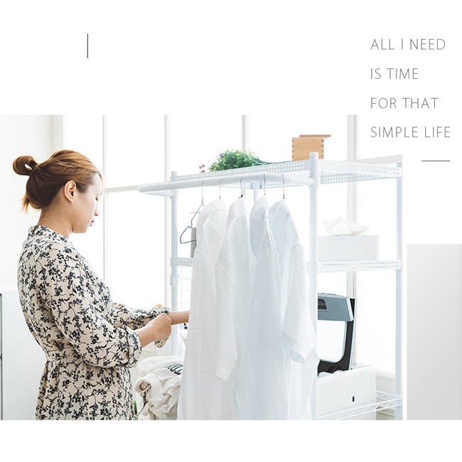 【Y HOUSE】Washing machine rack, refrigerator rack, storage rack, 75x45x165cm high, shelf, storage rack - black, , large