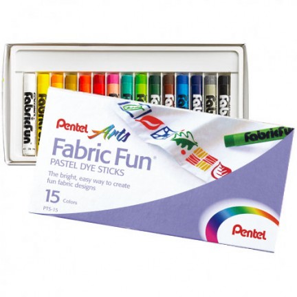 【 Pentel 飛龍 】PTS 染色粉蠟筆 15色 /盒 PTS-15