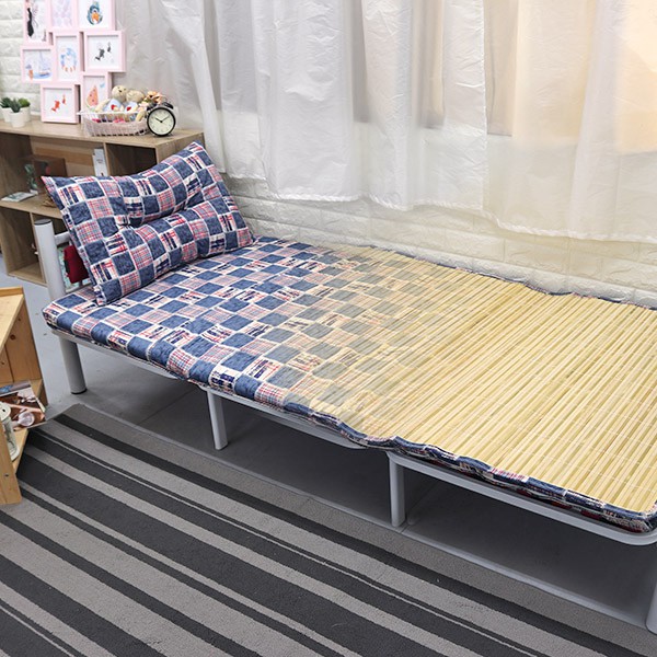 Denim Blue Bamboo Single Breathable Mattress, , large
