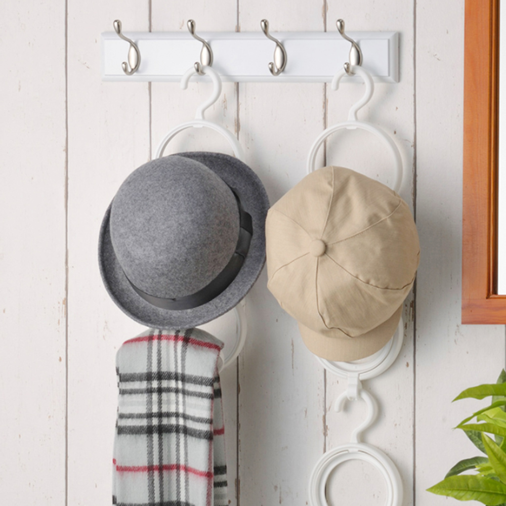 【上手家居】可疊加帽子收納架-4個(帽架/帽子架/帽托/掛帽架/帽子掛鉤/掛帽/帽子掛架/門後掛鉤/掛鉤), , large