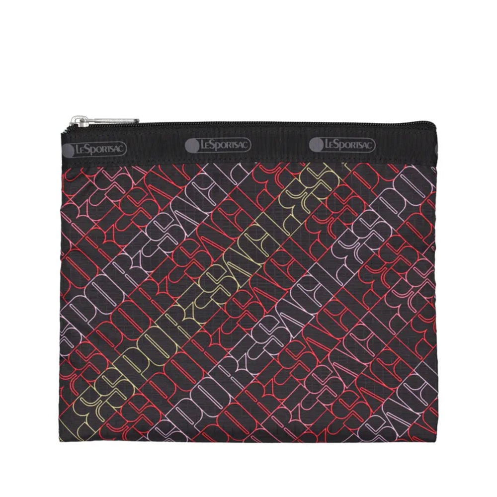 |快速出貨|Lesportsac Deluxe Everyday Bag 奢華斜背包 送禮-霓光字舞, , large