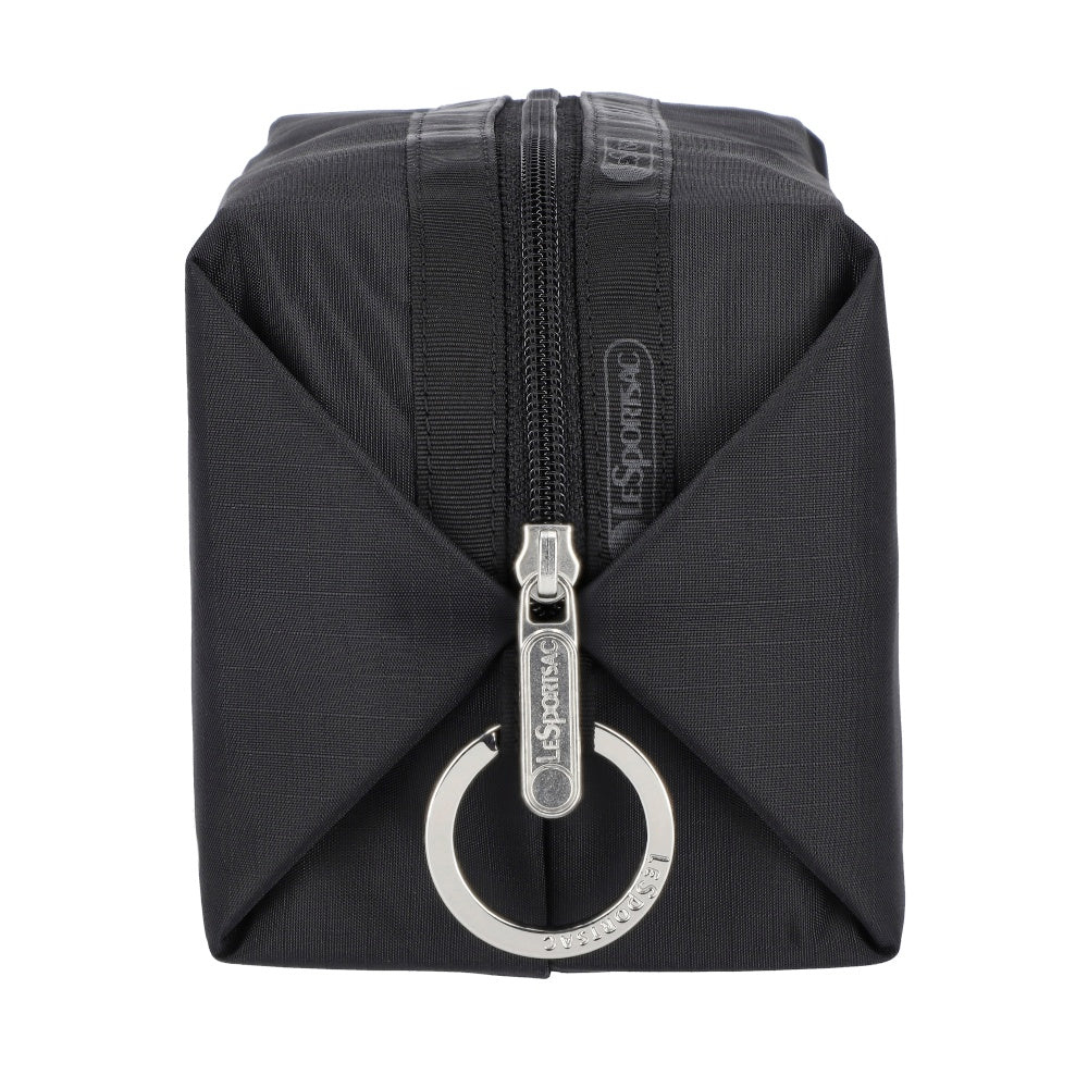 Lesportsac Large Zip Pouch 大型拉鍊收納包 化妝包 盥洗包 旅行袋 送禮 推薦(永恆黑), , large