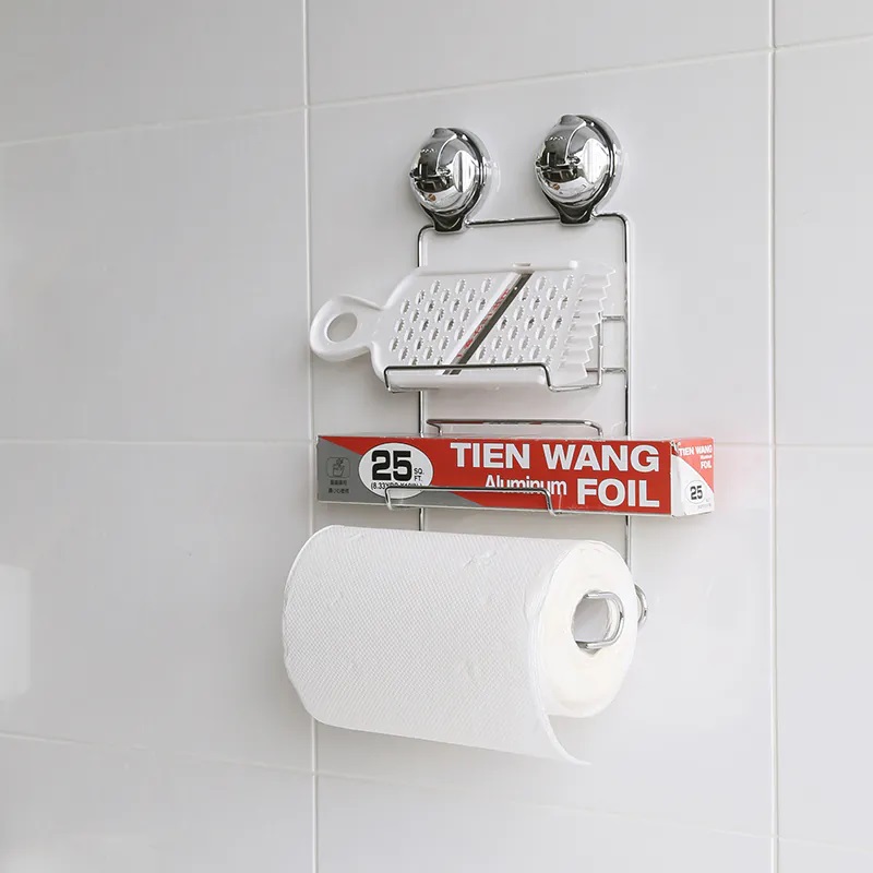 [FECA] E4 不鏽鋼紙巾/保鮮膜架, , large