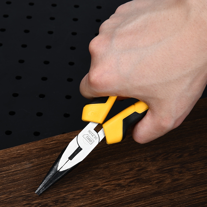 【得力工具 deli tools】6"尖嘴鉗 升級款 Semi-Pro系列, , large