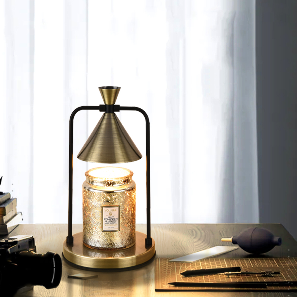 lussuoso - Classic and Elegant Dimmable Timed Wax Melting Lamp - Bronze Green, , large