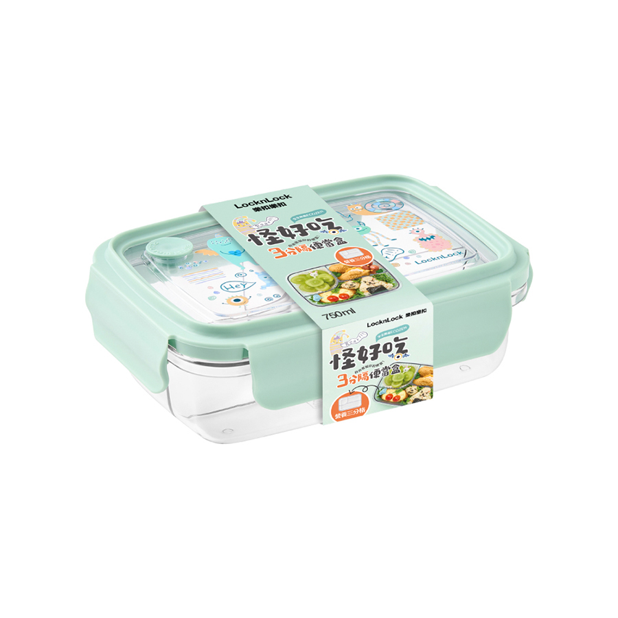 LL 3-Divided ECOZEN Lunch Box 750ml, , large