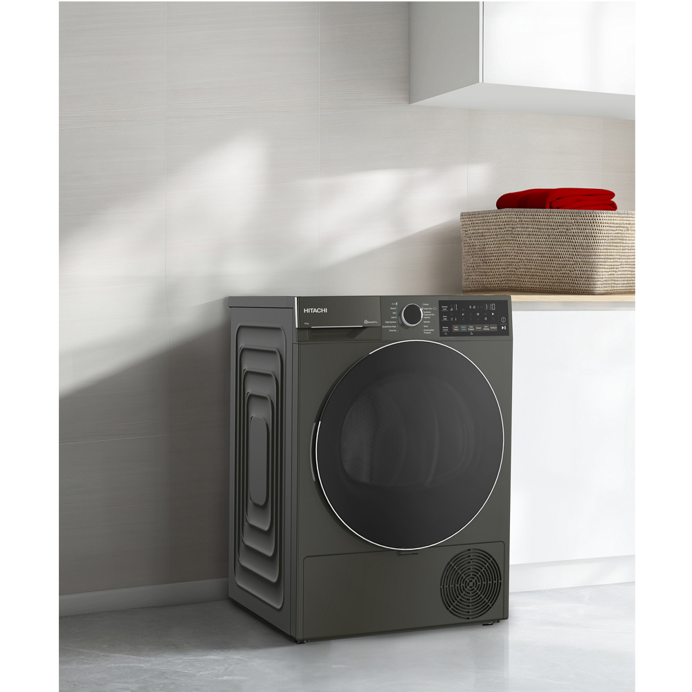 HITACHI 12kg Heat Pump Drum Dryer TD120XFVEM, , large