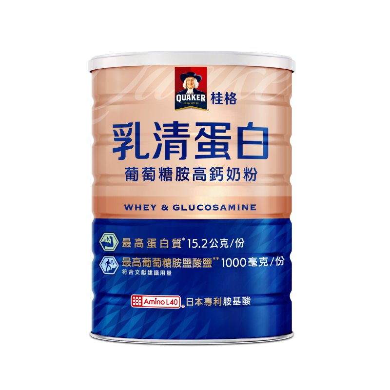 桂格乳清蛋白葡萄糖胺高鈣奶粉700g, , large