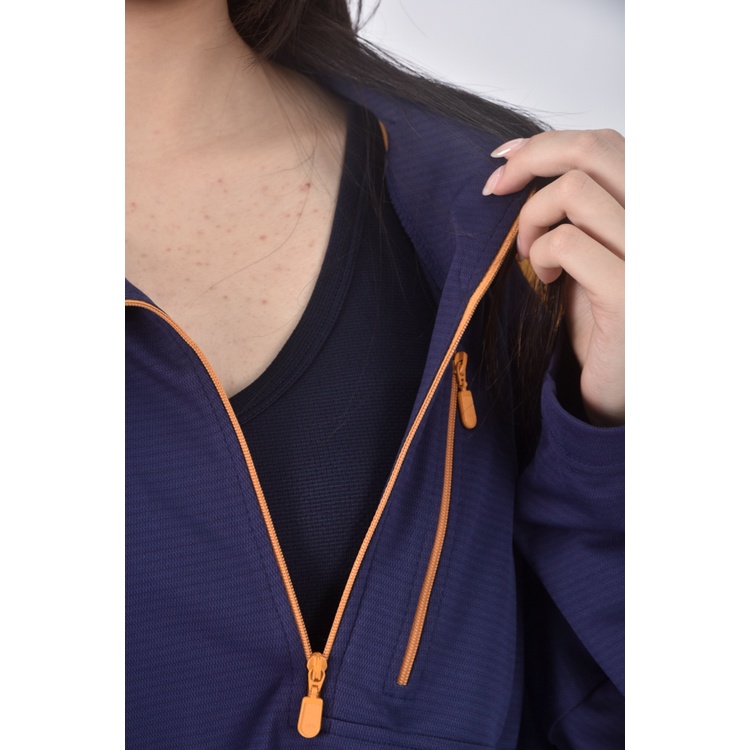 (XL) easy main兩件式藍色長袖上衣二手衣, , large