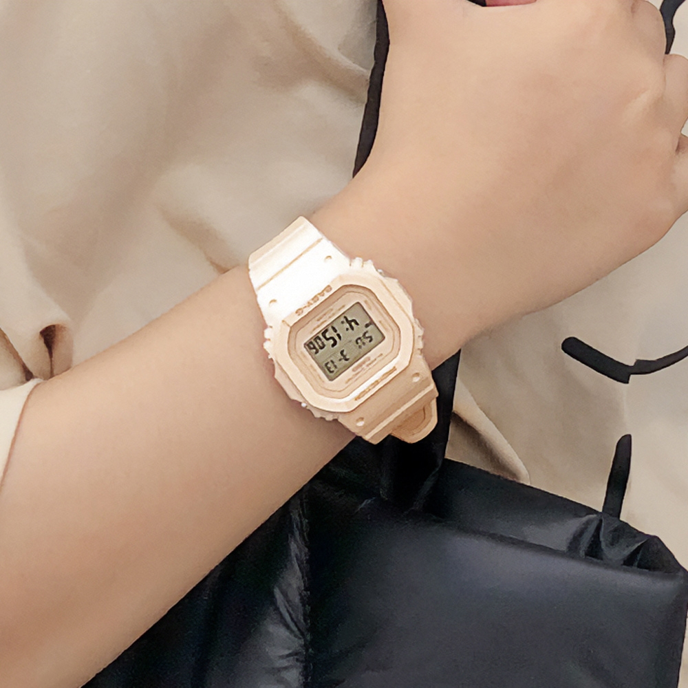 CASIO 卡西歐 BABY-G 纖薄輕巧 人氣經典電子錶-奶茶 BGD-565-4, , large