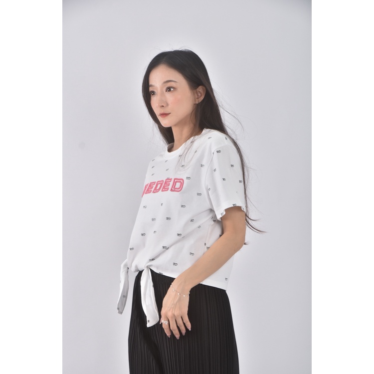 (S) needed棉質刺繡純棉白色短袖上衣二手衣, , large