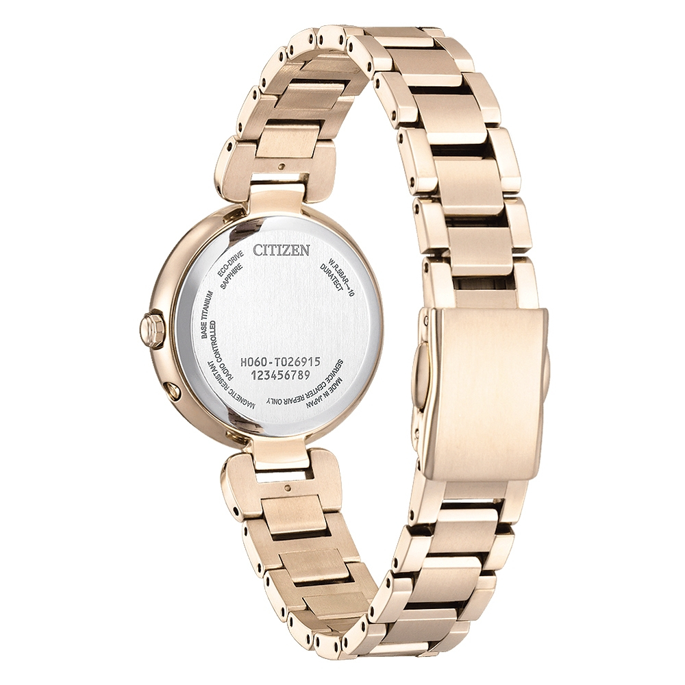 CITIZEN 星辰 XC 希望之鑰 限量鈦 光動能電波女錶 ES9464-52B, , large