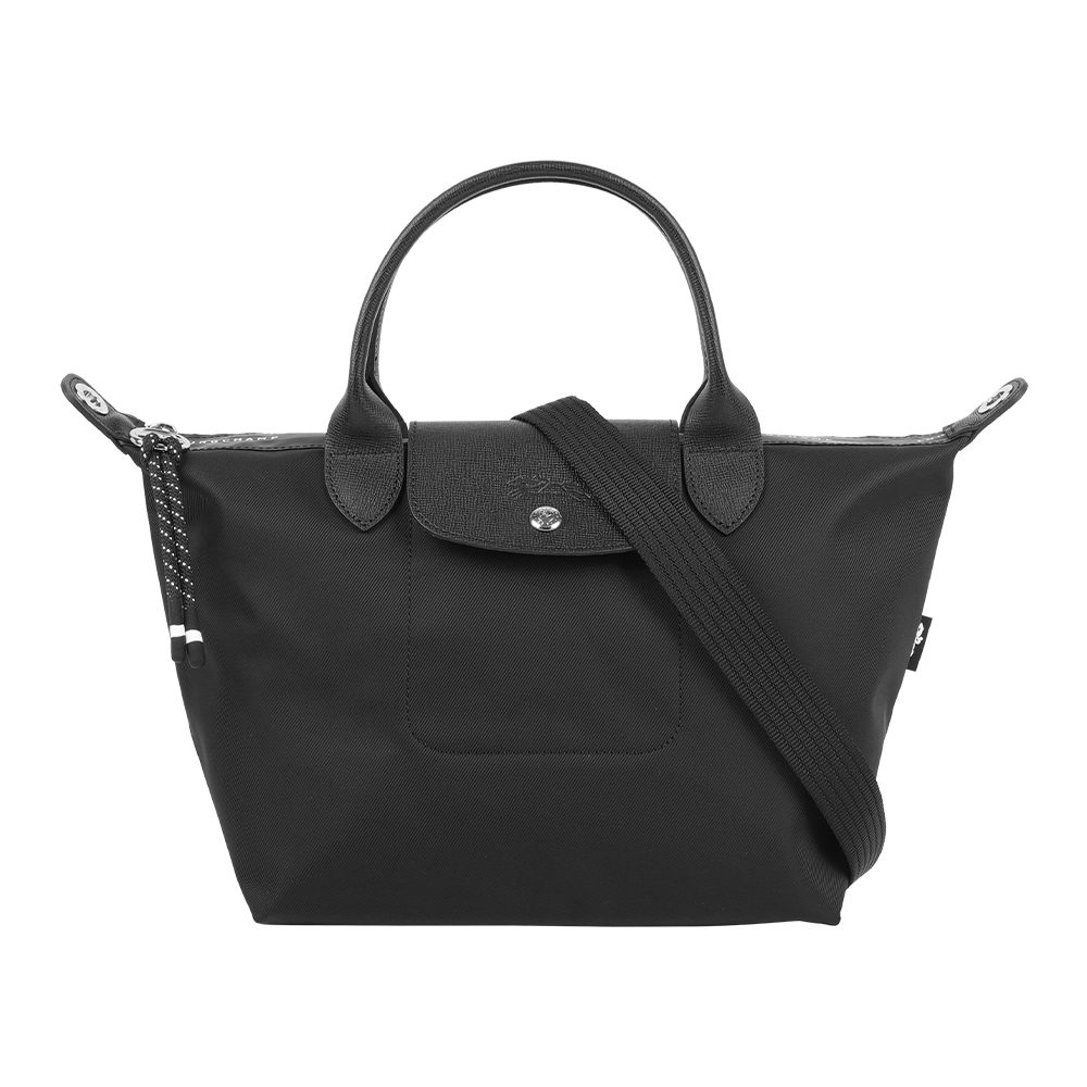 LONGCHAMP S號 LE PLIAGE ENERGY 再生帆布二用包(黑色), , large