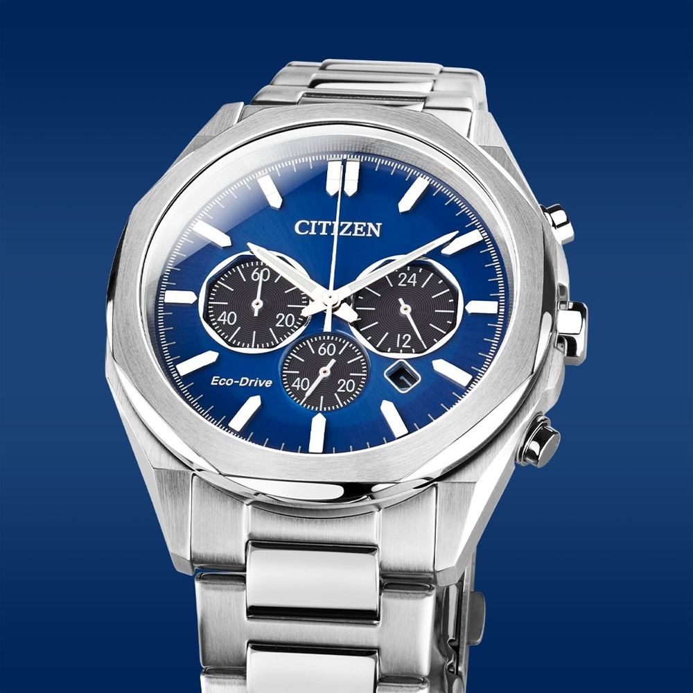 CITIZEN 星辰 光動能紳士計時手錶 CA4590-81L, , large