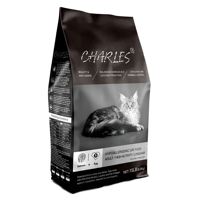 【CHARLES 查爾斯】雙鮮凍乾貓糧6.8kg-鮭魚+雙鮮凍乾(成貓美毛配方), , large