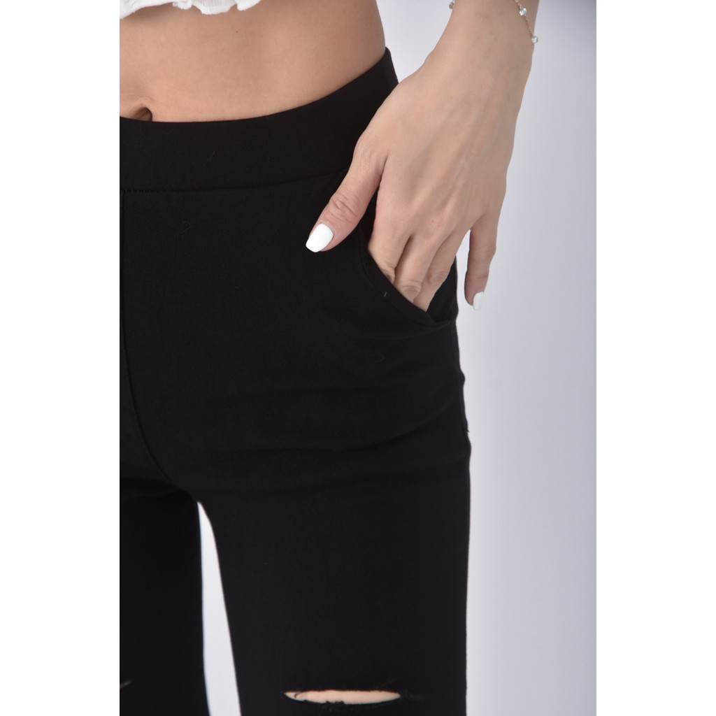 (S) 質感黑色長褲二手衣, , large