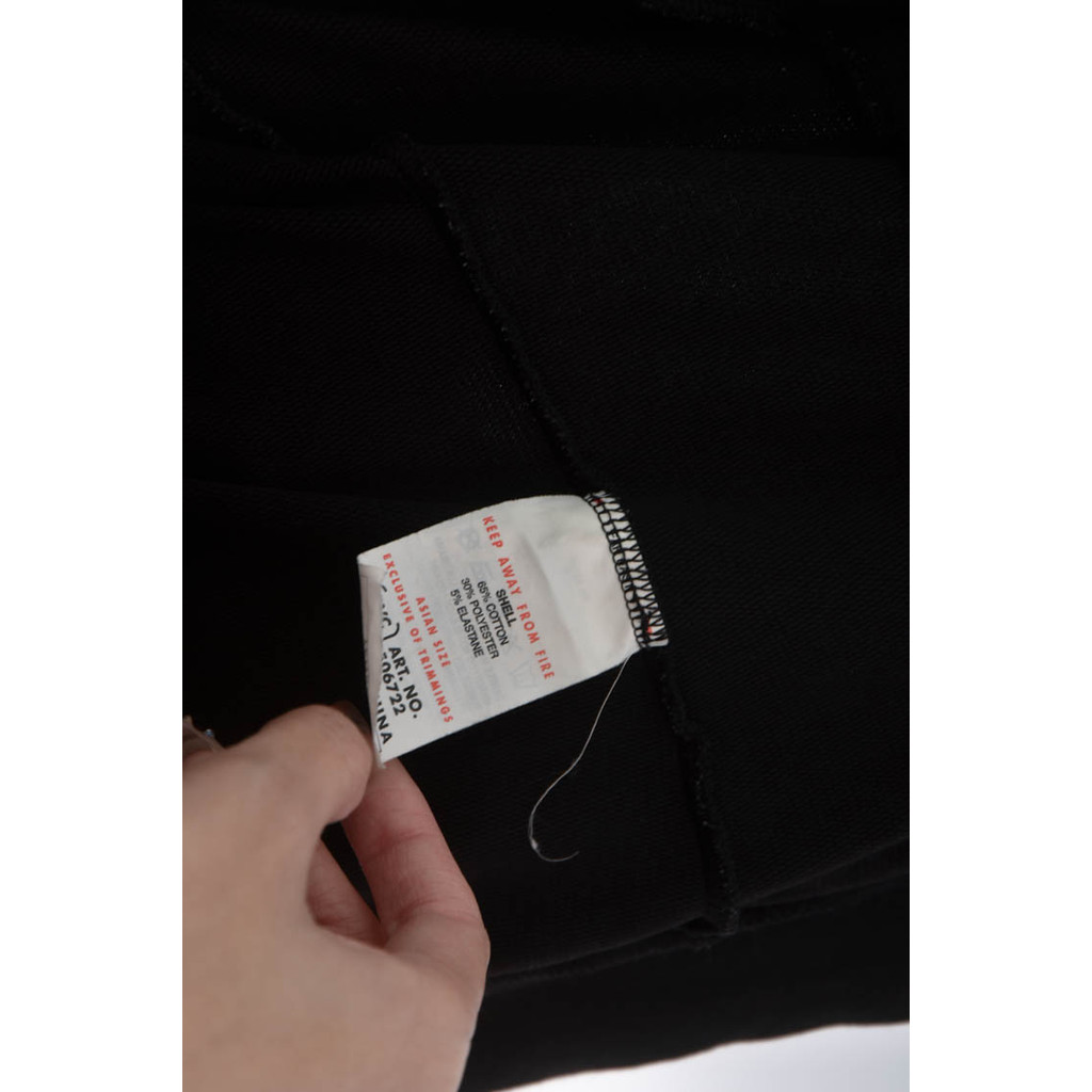 (S) puma棉質口袋黑色外套二手衣, , large