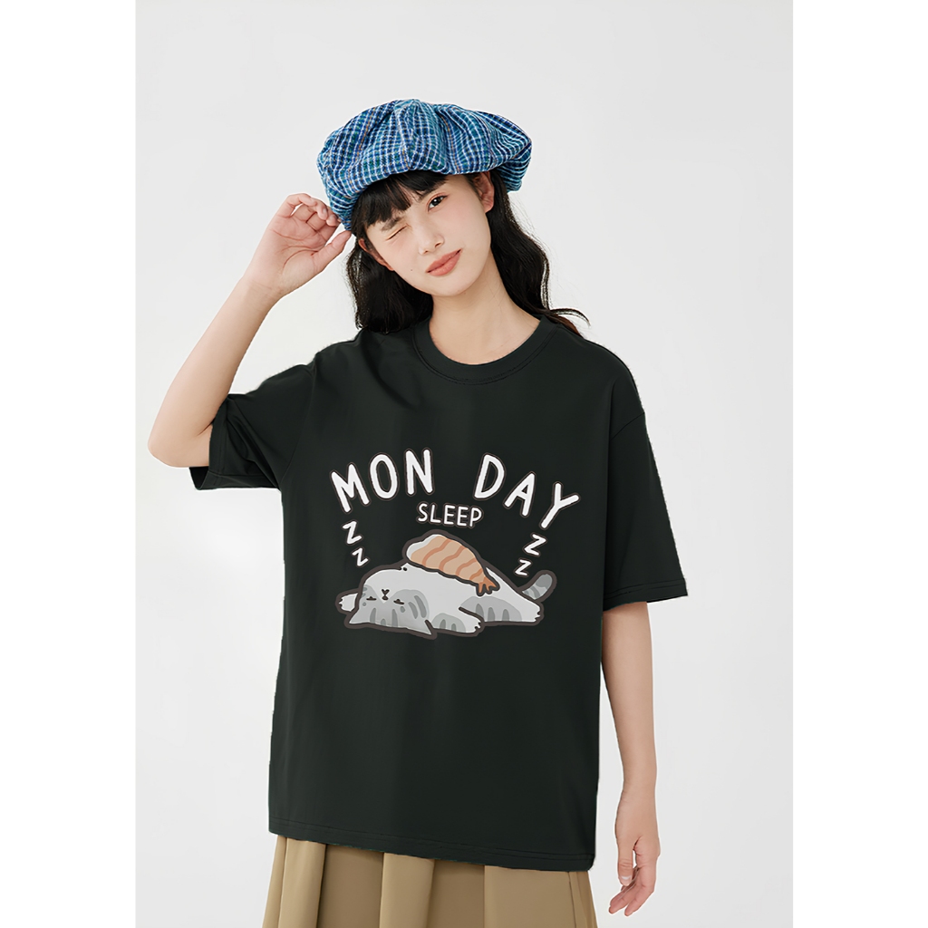 JZ TEE Cat - Sleeping Sushi Cat Graphic Tee, , large