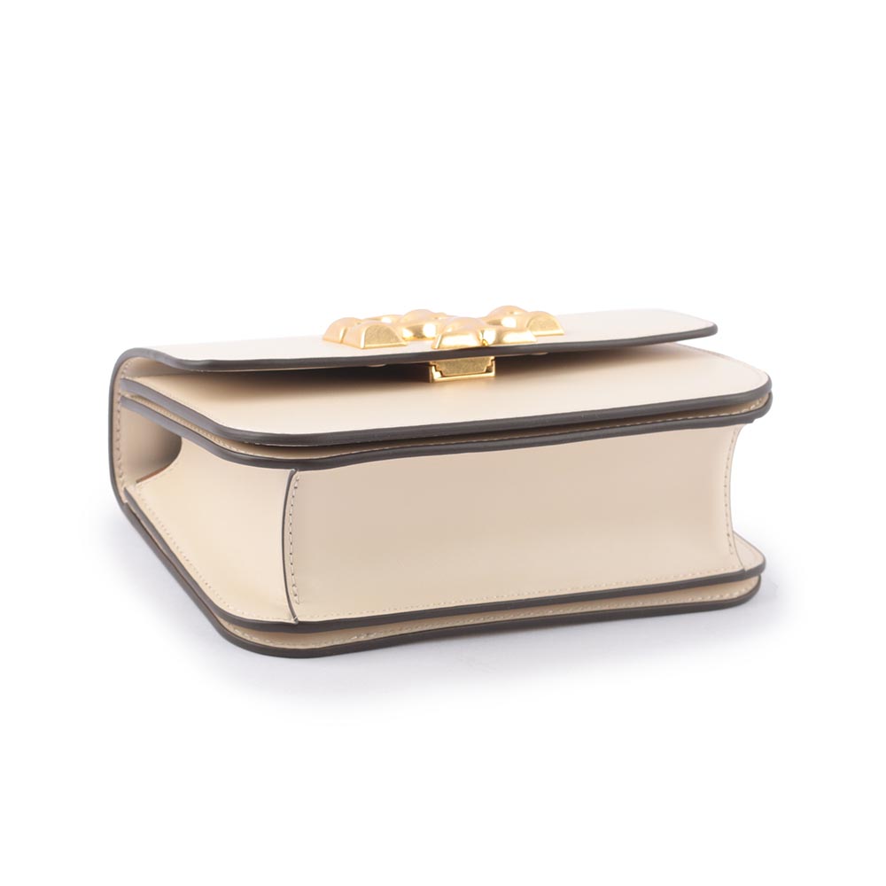 TORY BURCH Eleanor 大標誌翻蓋小款二用包/白色, , large