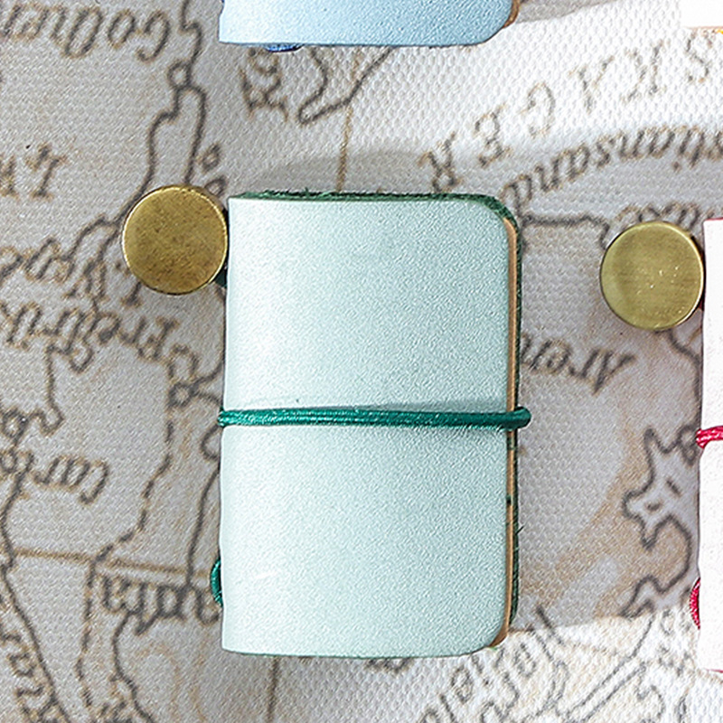 迷你小廢物筆記本吊飾【多色可選】 復古皮革迷你小本子 筆記本 小吊飾 皮革小筆記本 復古小本子, , large